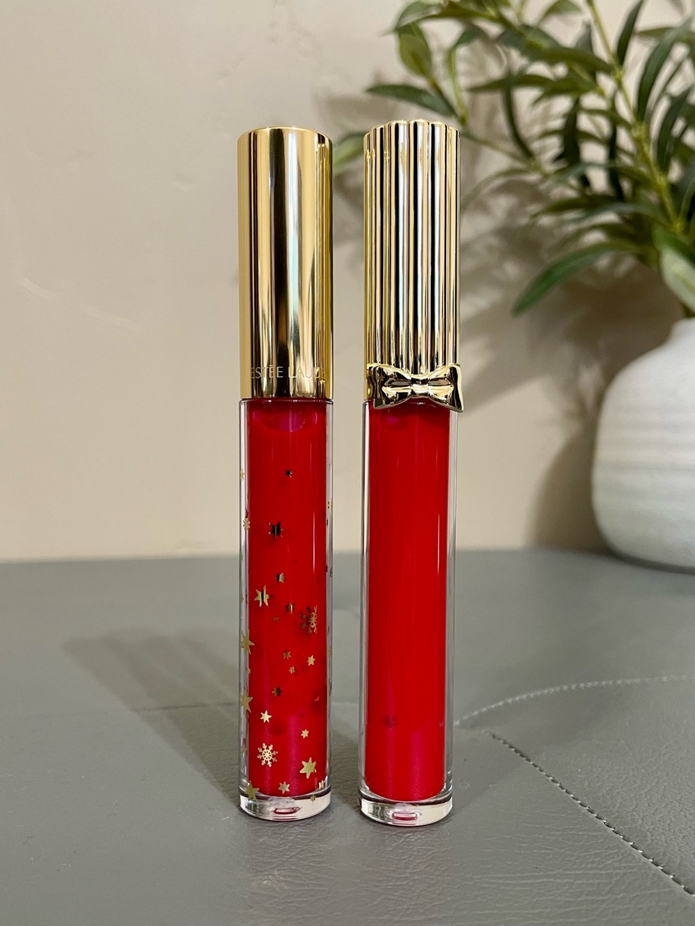 Estee Lauder Pure Color Envy Lip Shine Gloss 107 Tender Trap Red 2 Pack NWOB
